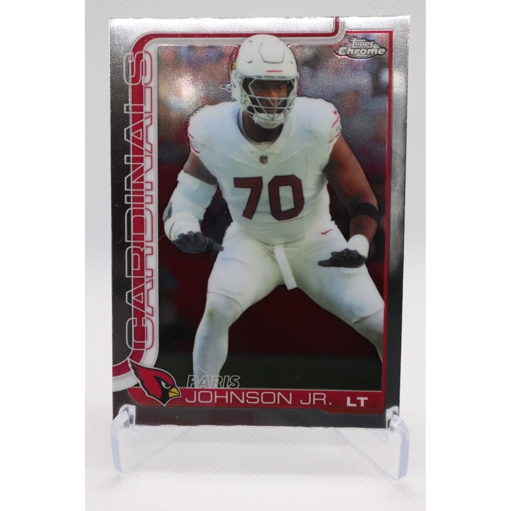 2025 Topps Chrome Football Base #3 Paris Johnson Jr. Cardinals